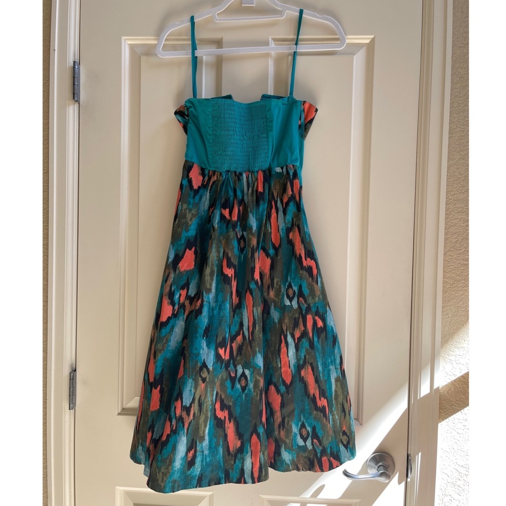 Anthropologie Girls From Savoy Painted Ikat Dress NWT - Picture 4 of 10